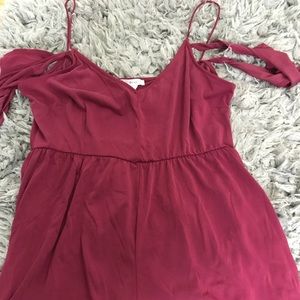 Burgundy Romper